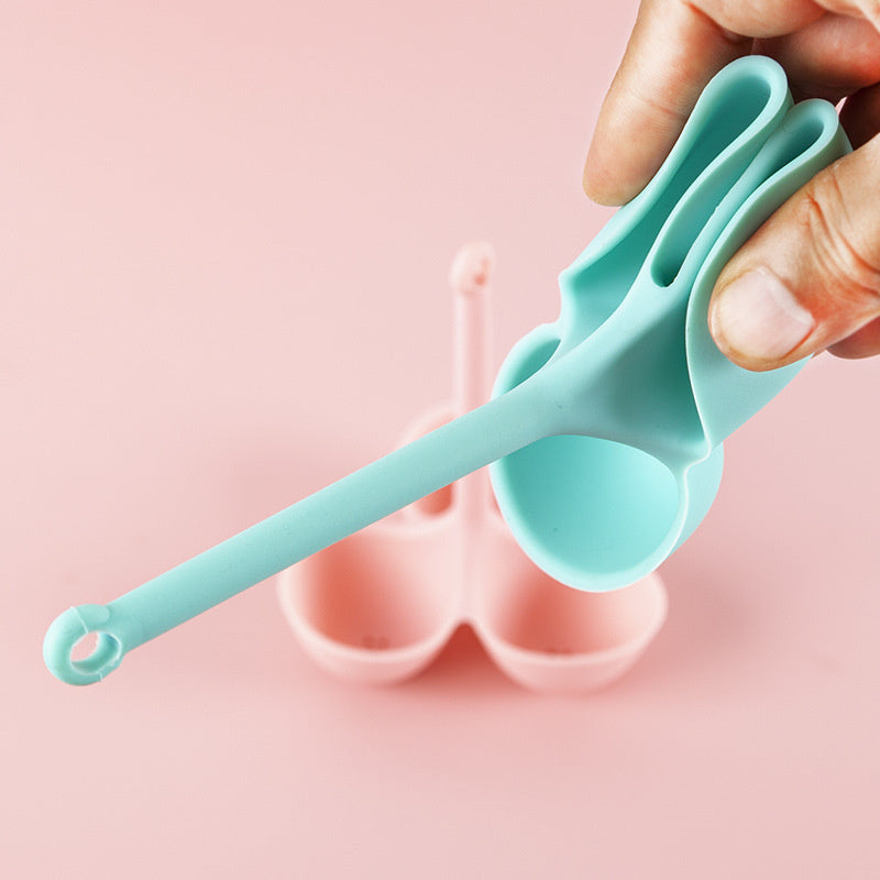 1pc; Egg Poacher; Silicone Egg Steamer Food Grade High Temperature Resistant Children's Food Supplement 3 Holes Steamed Egg Tray Convenient Boiled Egg Tray