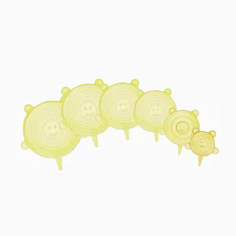 6/12/24PCS BPA-free Silicone Stretch Lids; Food Bowl Covers; Reusable Food Saving Cover; Stretchable Multifunctional Fruit And Vegetable Fresh-keeping Cover