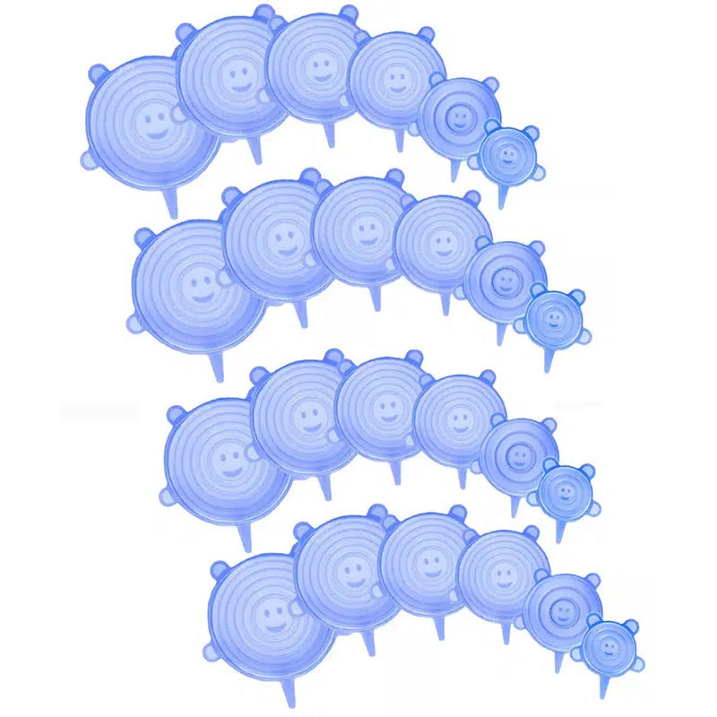 6/12/24PCS BPA-free Silicone Stretch Lids; Food Bowl Covers; Reusable Food Saving Cover; Stretchable Multifunctional Fruit And Vegetable Fresh-keeping Cover