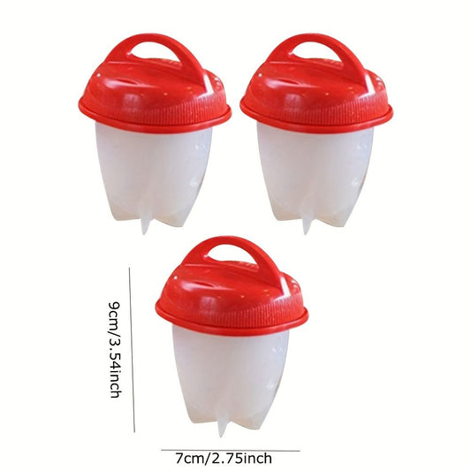 3pcs/6pcs Non-stick Silicone Egg Cup; Cooking Cooker Kitchen Baking Gadget Pan Separator Steamed Egg Cup; Egg Poachers Cooker Accessories