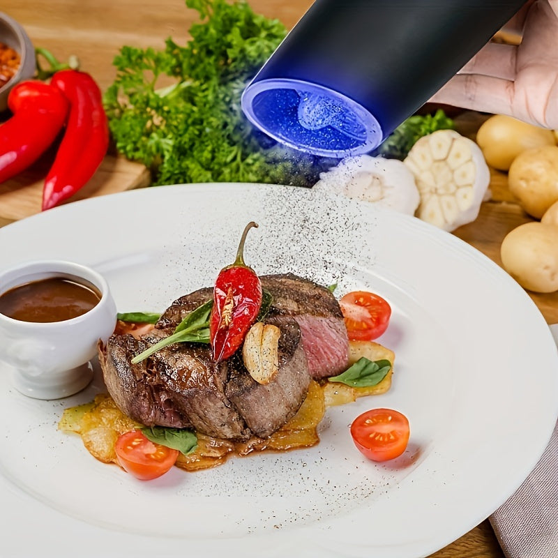 1pc/2pcs Electric Pepper Mill Herb Coffee Grinder Automatic Gravity Induction Salt Shaker Grinders Machine Kitchen Herb Spice Mill Tools (Battery Not Included)