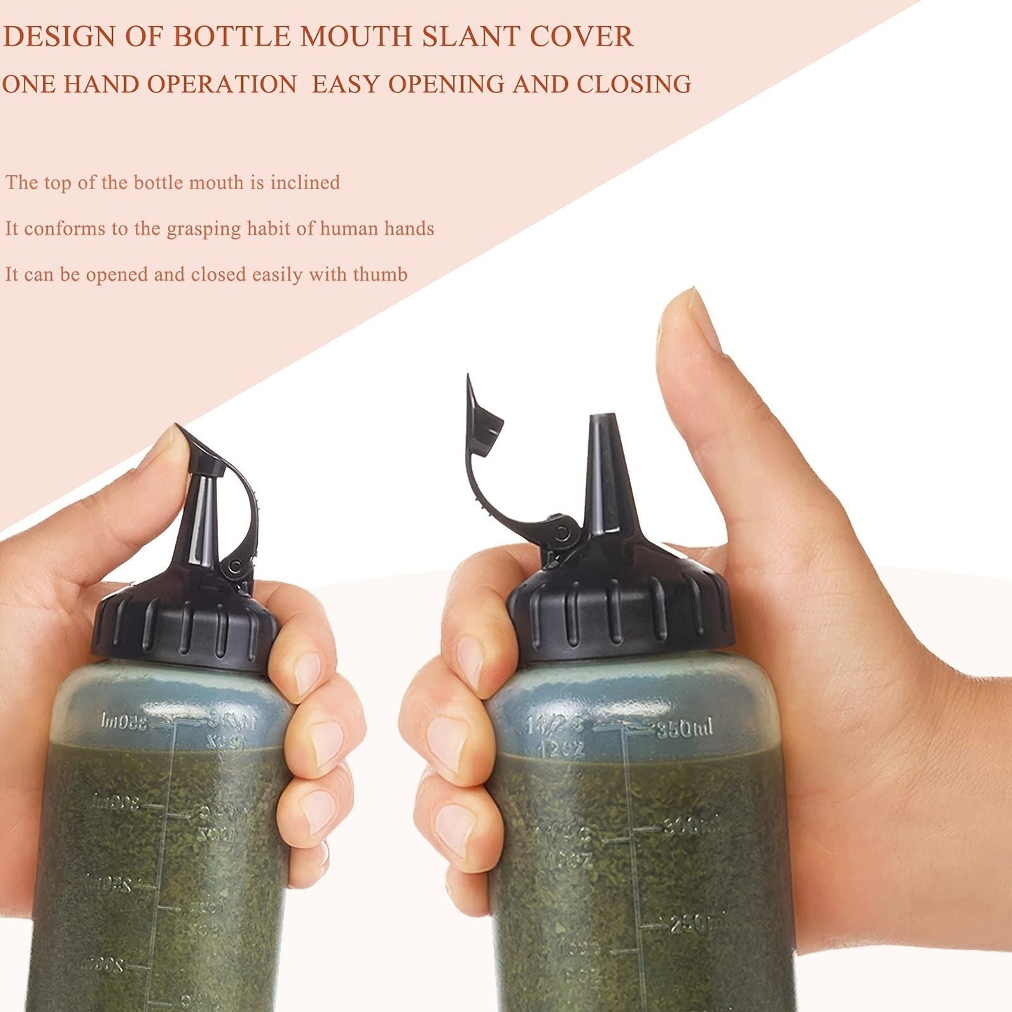 3Pcs Plastic Squeeze Condiment Bottles 12oz; Oil Dispenser Bottle; Refillable With Twist On Cap Lids; For Barbecue Sauce; Oil; Condiments; Kitchen Supplies