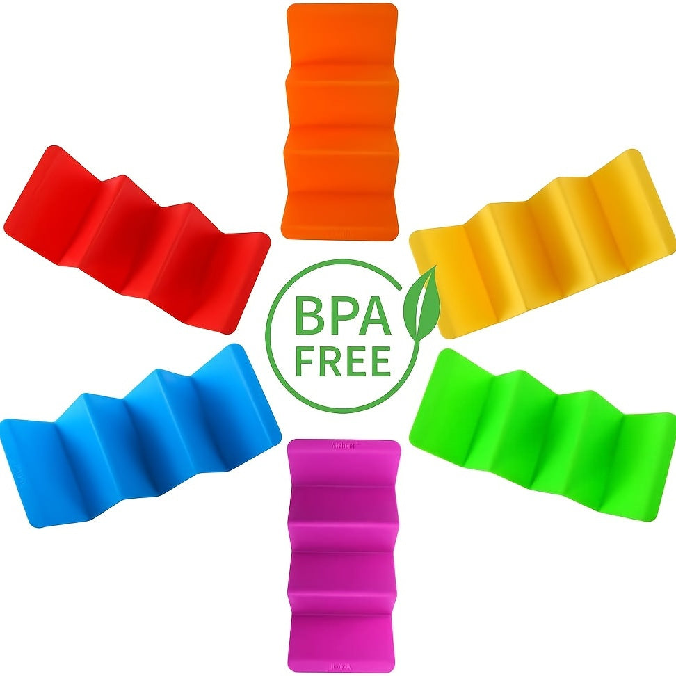 1pc/6pcs Colorful Taco Holder Stands - Premium Large Taco Tray Plates Holds Up To 3 Or 2 Tacos Each, PP Health Material Very Hard And Sturdy, Dishwasher & Microwave Safe