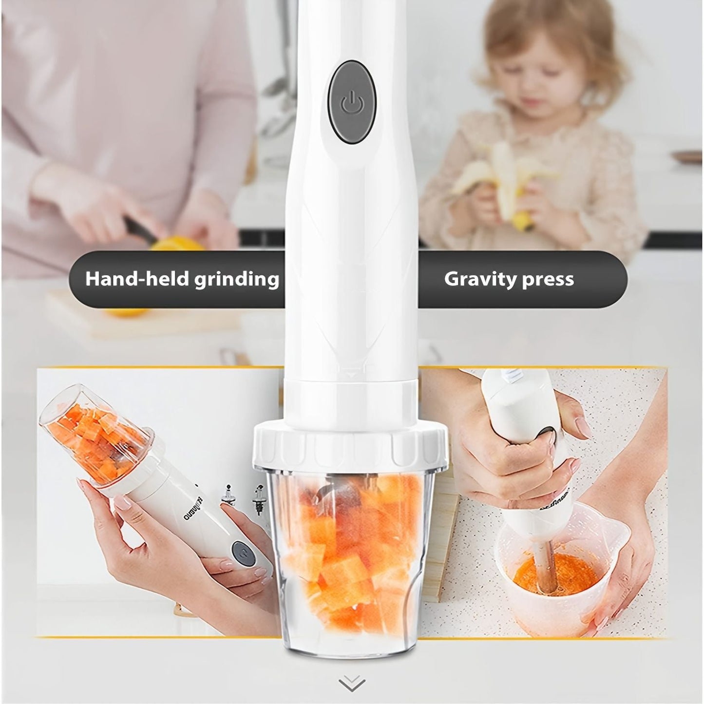 Electric Stirring Rod; Multifunctional Household Small Hand-Held Cooking Machine; Immersion Food Mixer; Food Supplement Machine; Kitchen Tools; For Ground Meat; Grinding
