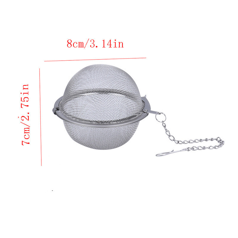 1pc/3pcs; Stainless Steel Seasoning Ball; Household Tea Ball